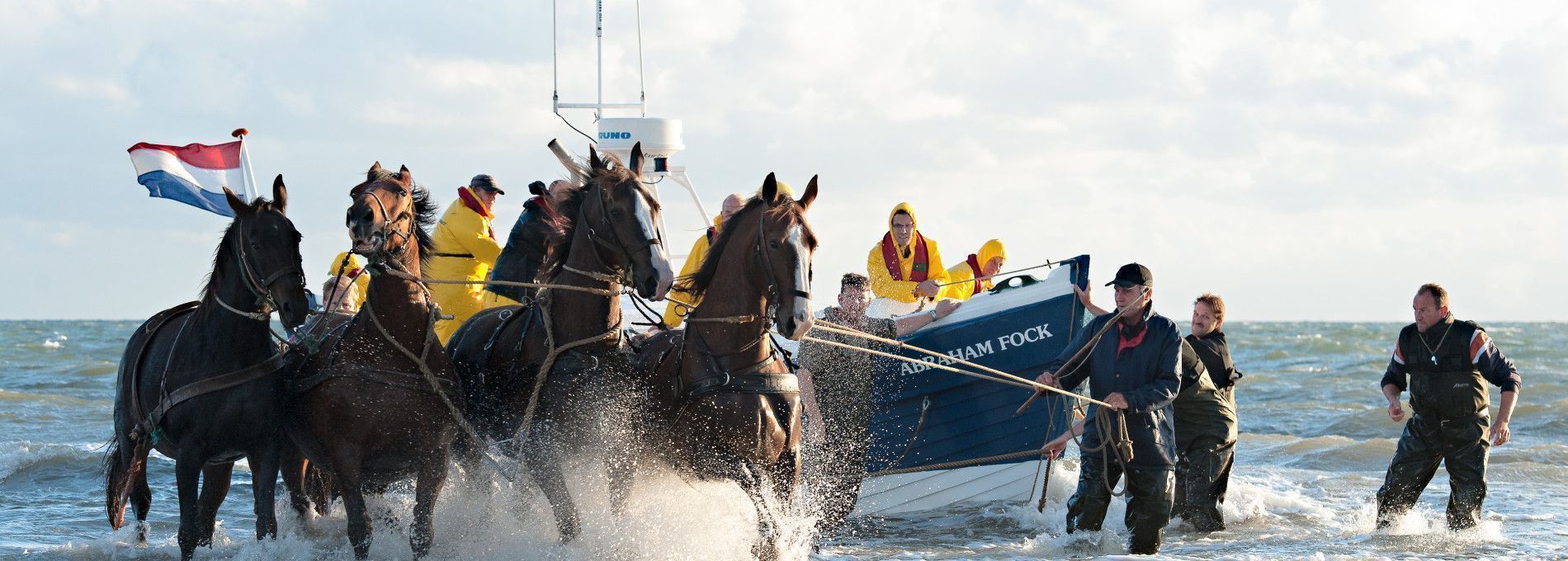 Demonstratie paardenreddingboot - VVV Ameland