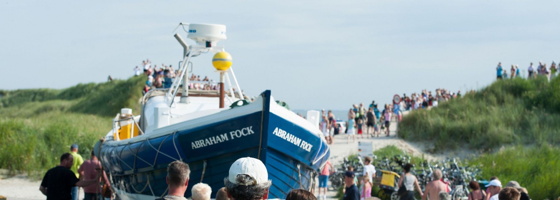 Demonstratie paardenreddingboot - VVV Ameland