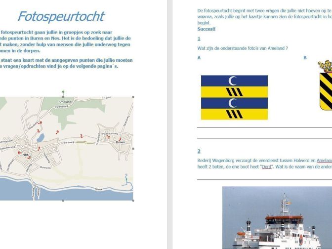 Fotospeurtocht - webshop VVV Ameland