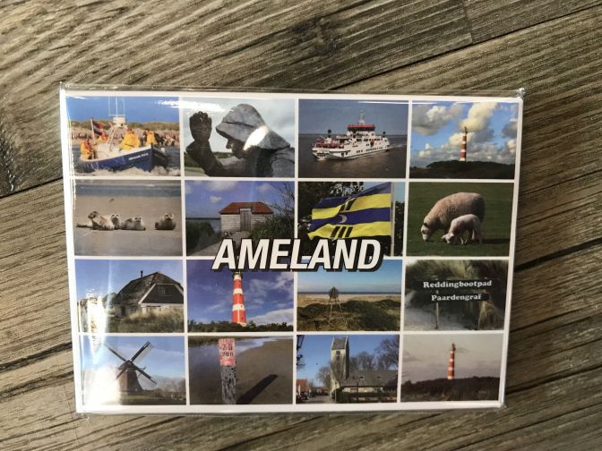 Magneet met 16 afbeeldingen van Ameland - webshop VVV Ameland