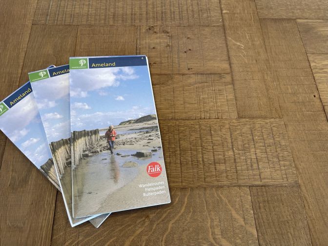 Staatsbosbeheer kaart van Ameland - webshop VVV Ameland