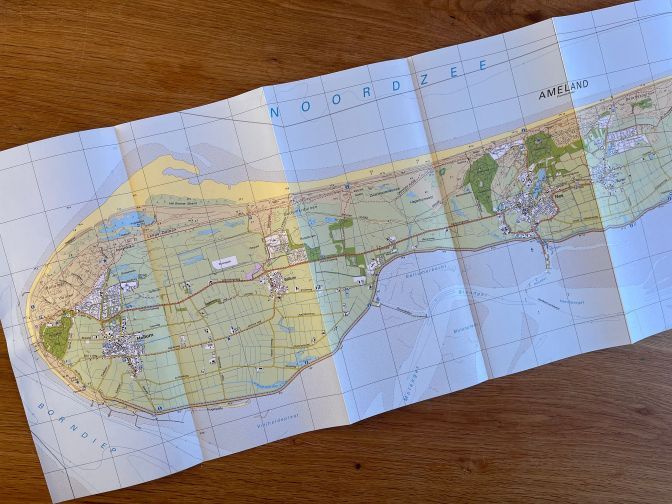 Topografische kaart - webshop VVV Ameland