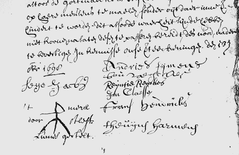 Fragment van één de vele documenten uit het Nassau-archief - VVV Ameland