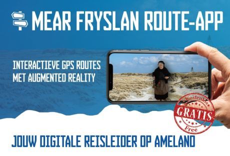 Interactieve wandelspeurtocht & fietsroute Amelands Produkt - VVV Ameland