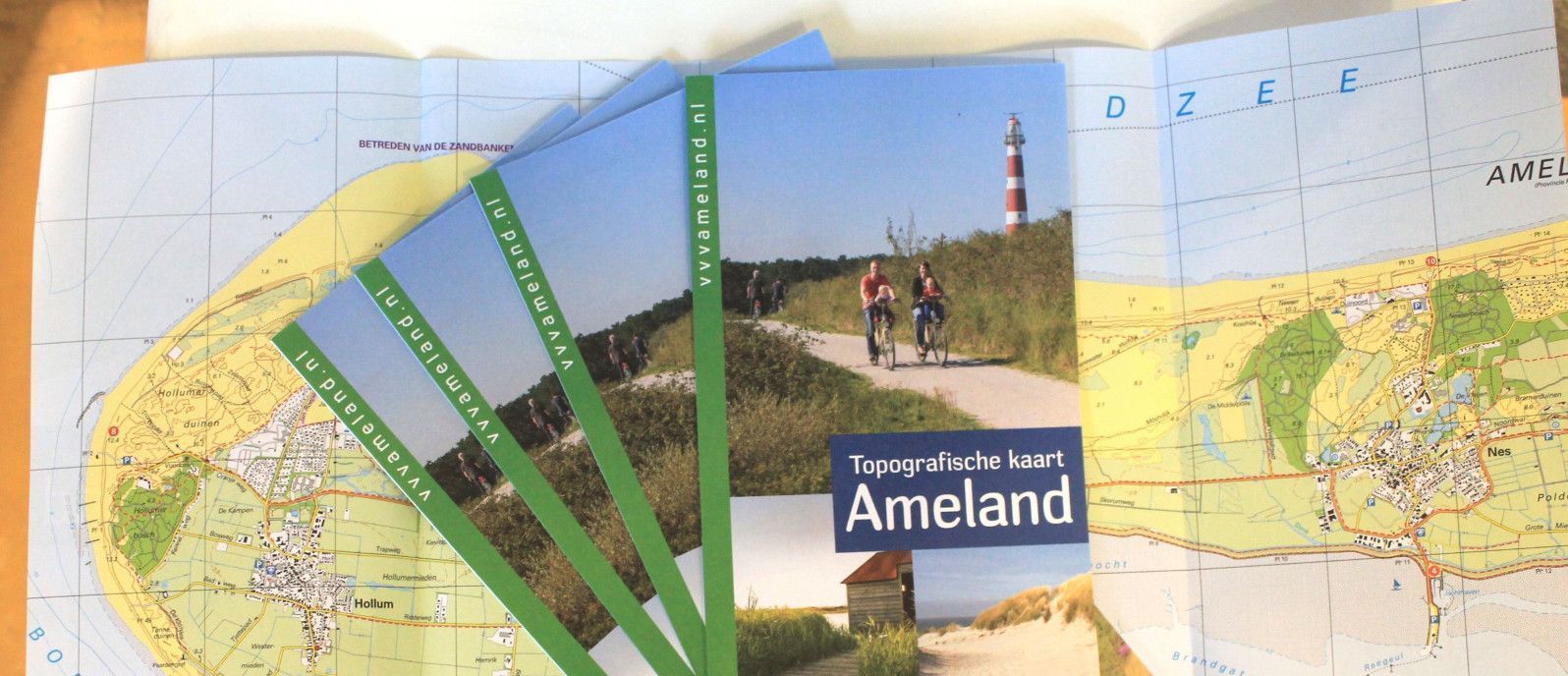Topografische kaart - webshop VVV Ameland