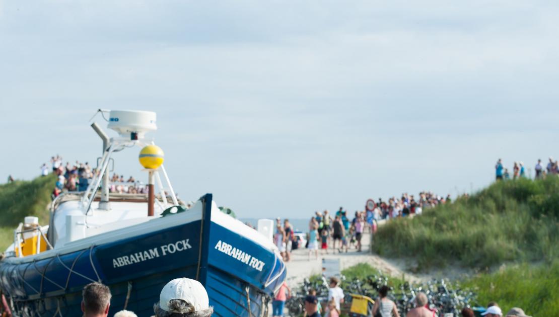 Demonstratie paardenreddingboot - VVV Ameland